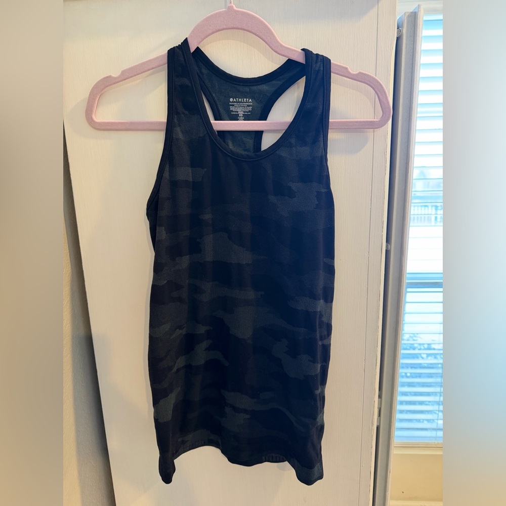Athleta Black Camo Tank! Size XS!